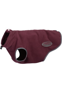 Weatherbeeta Comfitec Fleece Zip Dog Coat 1003457 - Maroon / Grey